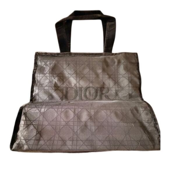 Christian Dior Black Mesh Tote Bag Promo 16x14x5 - Picture 3 of 6